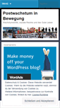 Mobile Screenshot of postwachstum.net
