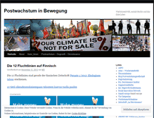 Tablet Screenshot of postwachstum.net